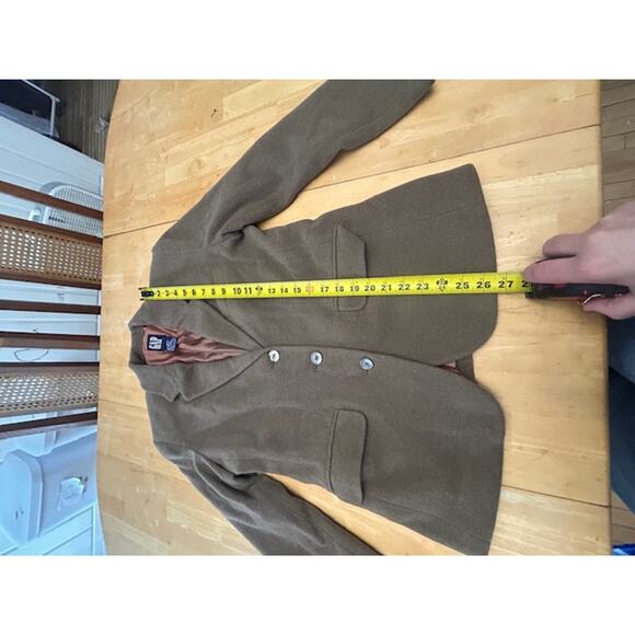 Gap Classic Tan Wool Blend 3-Button Blazer Womens Size Medium - Picture 4 of 10